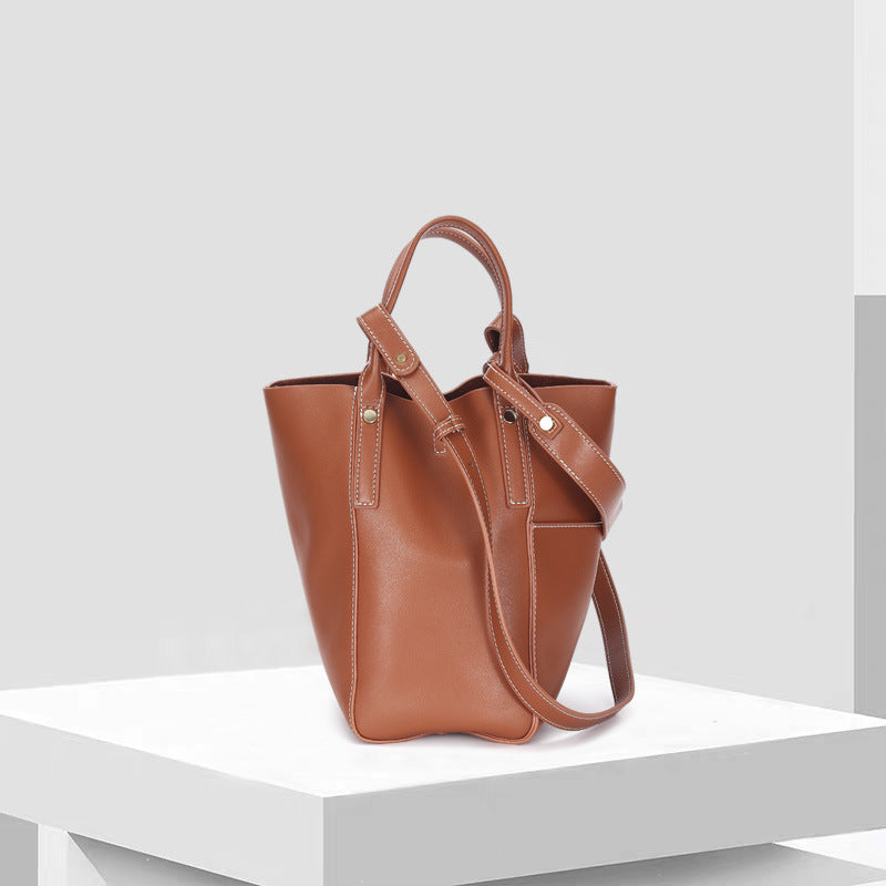 Leather Bucket Bag