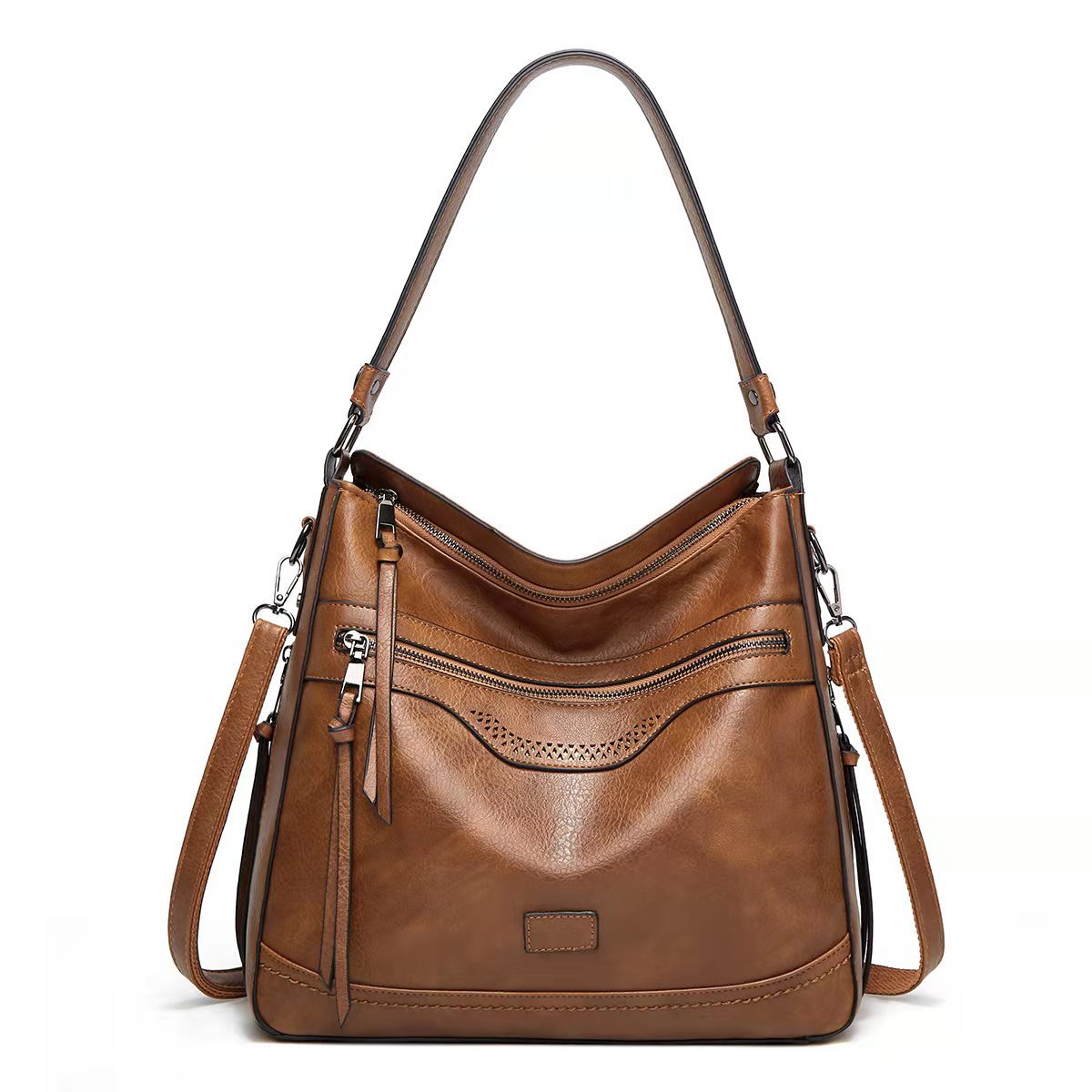 Vintage Leather Tote Bag