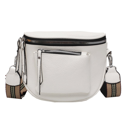 Casual Leather Saddle Bag