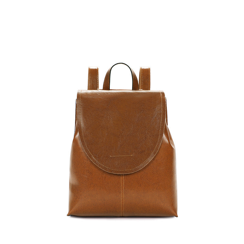 Retro Leather Backpack