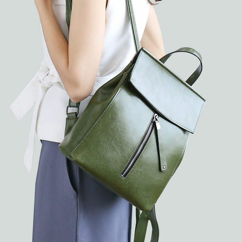 Korean Leather Backpack