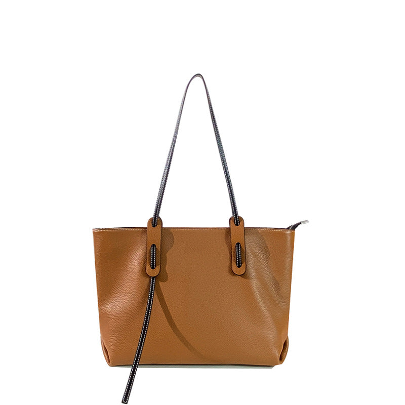 Casual Leather Tote Bag