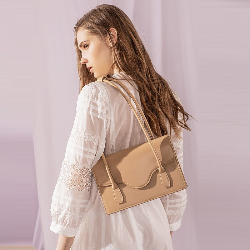 French Leather Baguette Bag