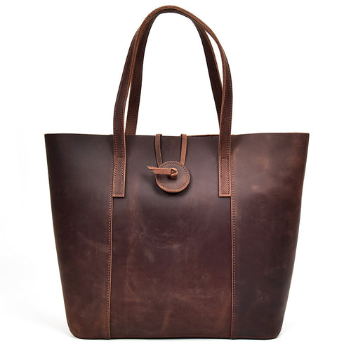 Crazy Horse Leather Tote Bag