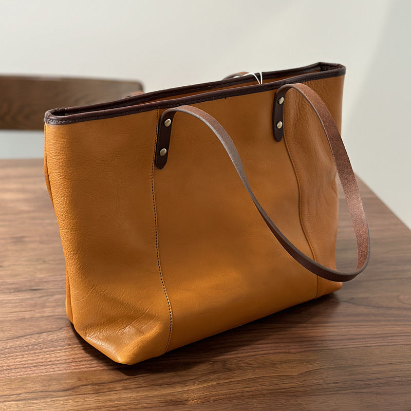 Cowhide Leather Shoulder Bag