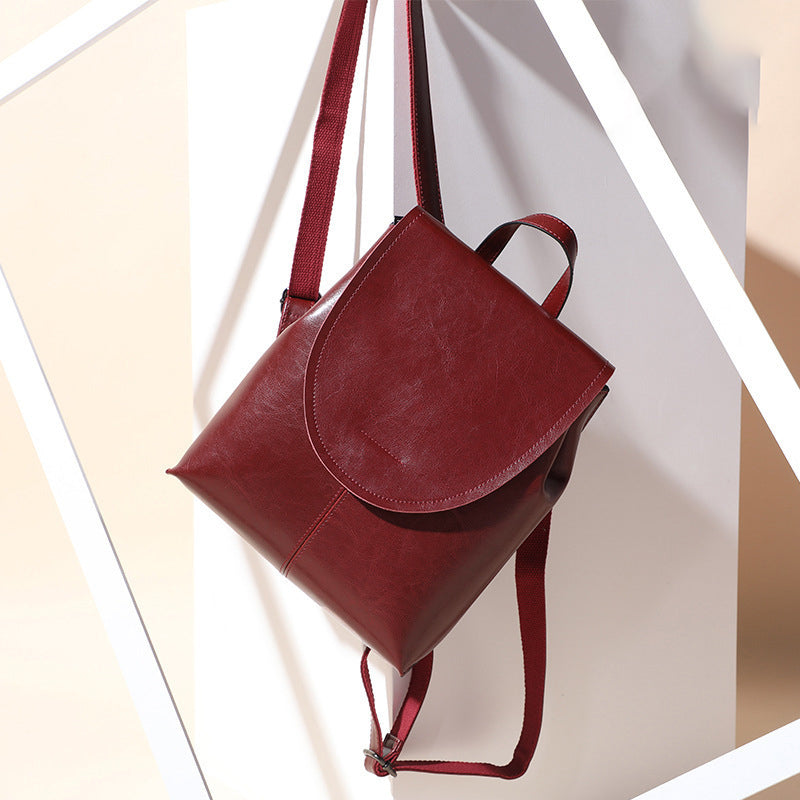 Retro Leather Backpack