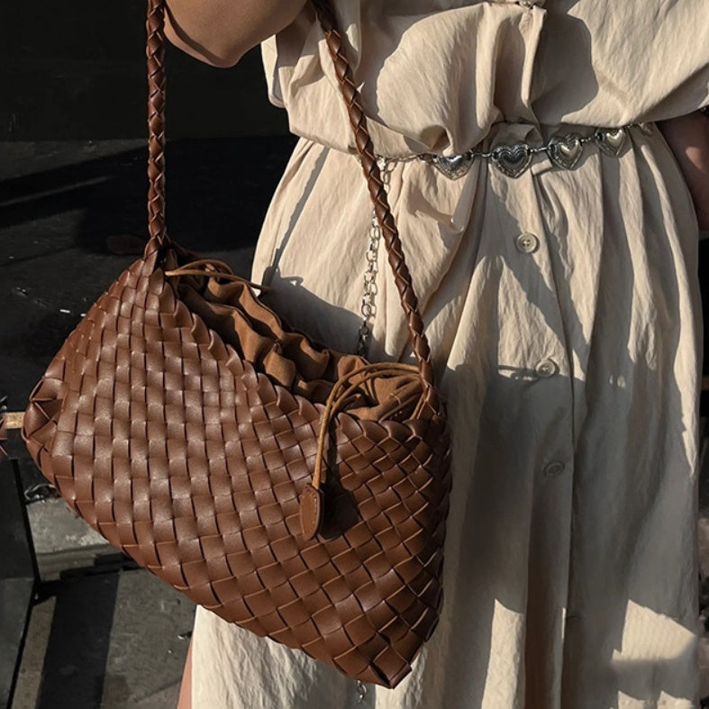 Woven Leather Bag