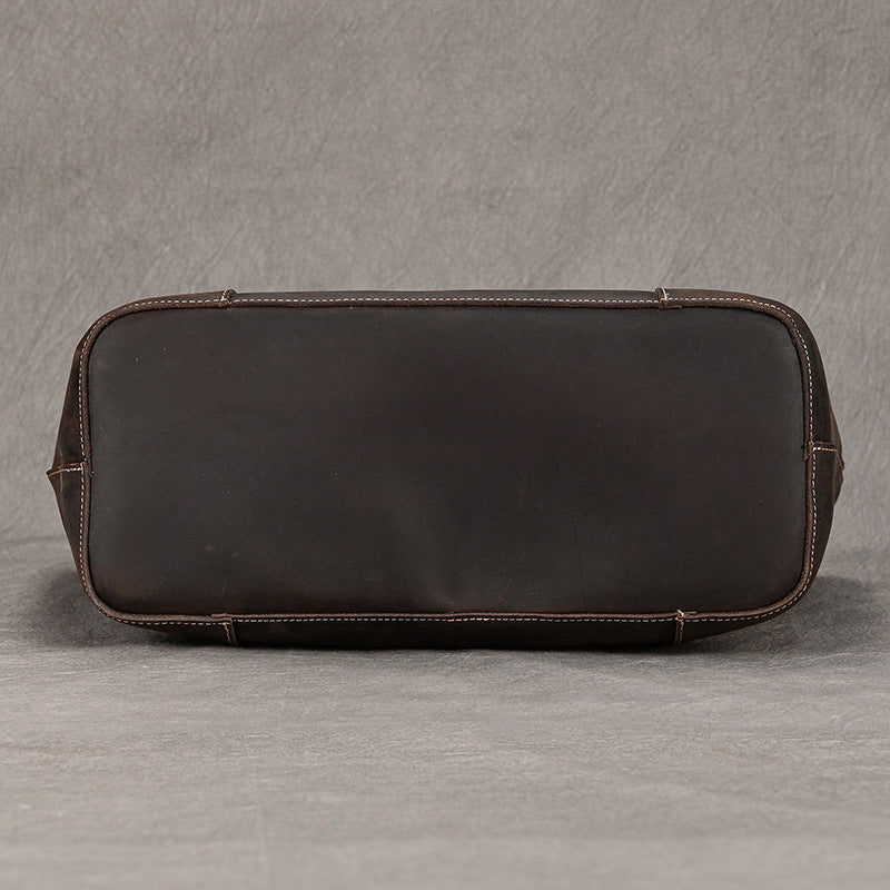 Leather Commuter Tote Bag