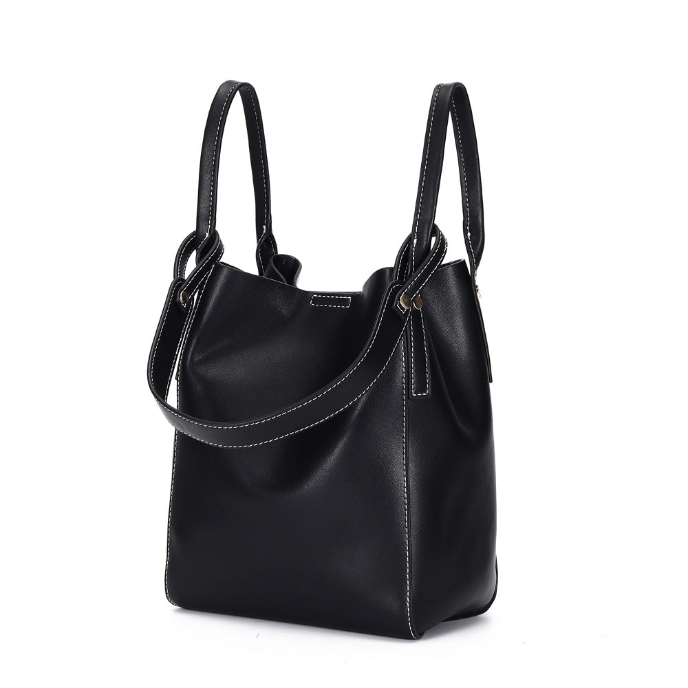Leather Bucket Bag