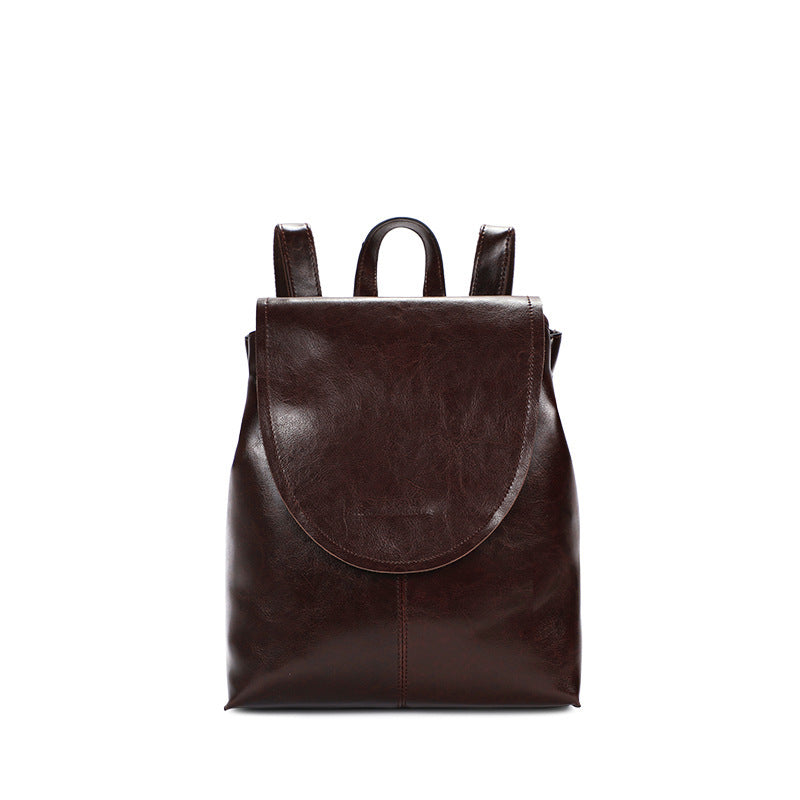 Retro Leather Backpack
