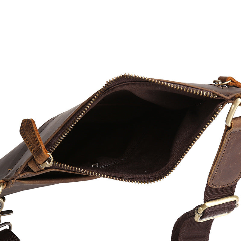 Crazy Horse Leather Chest Bag