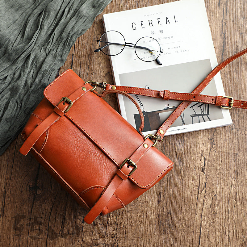 Handmade Vegetable Tanned Leather Bag
