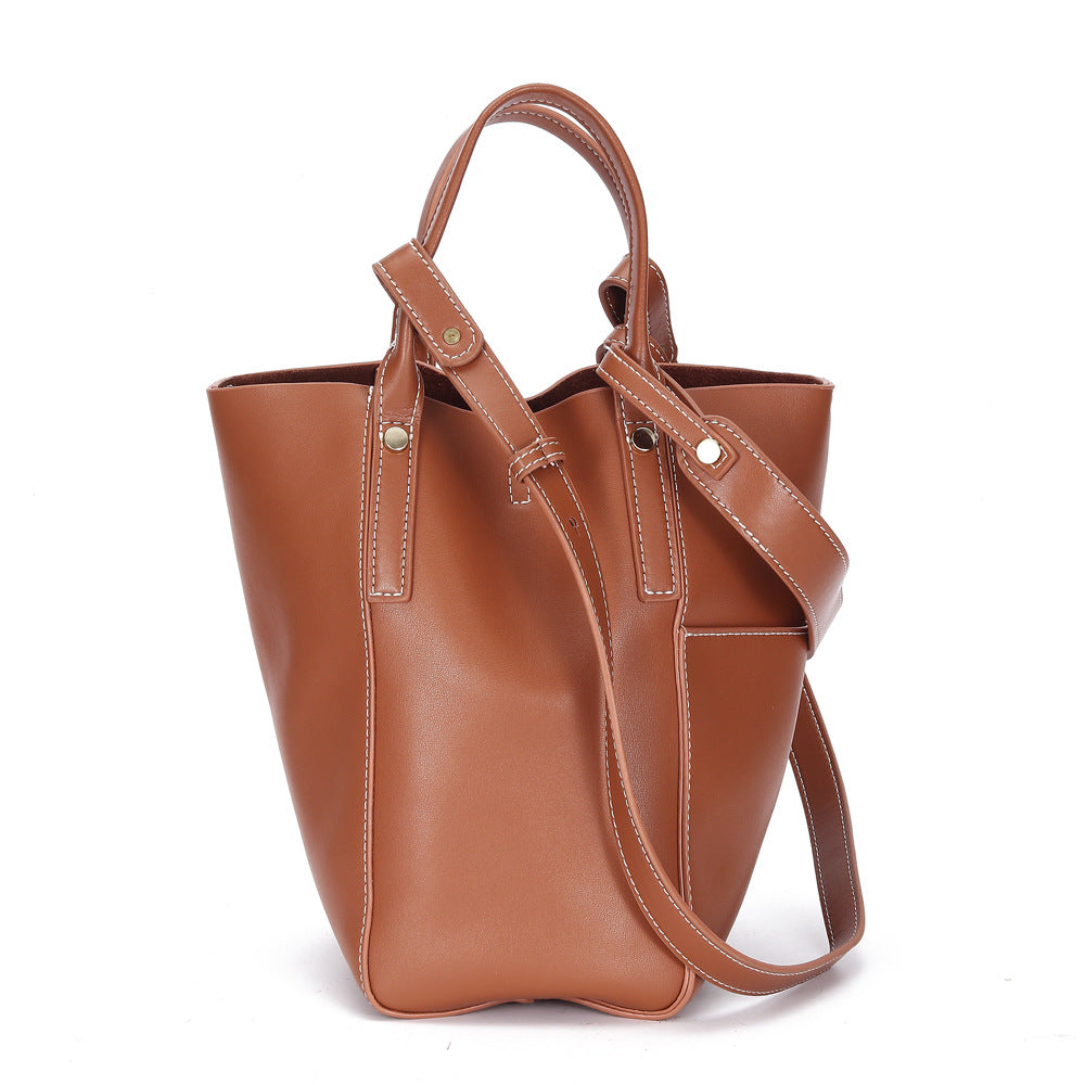 Leather Bucket Bag