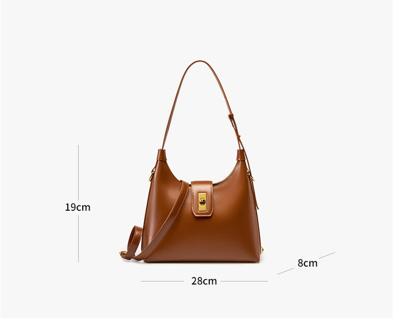 French Leather Baguette Bag