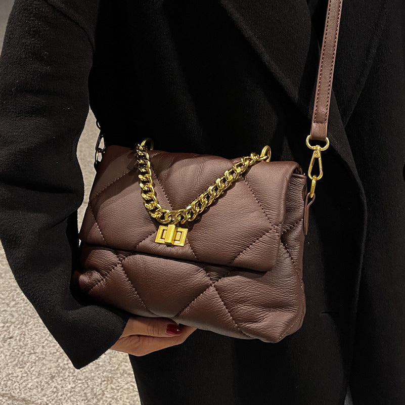 Diamond Leather Chain Bag