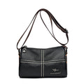 Stitched Leather Shoulder Bag