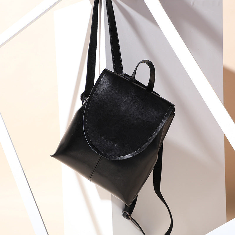Retro Leather Backpack