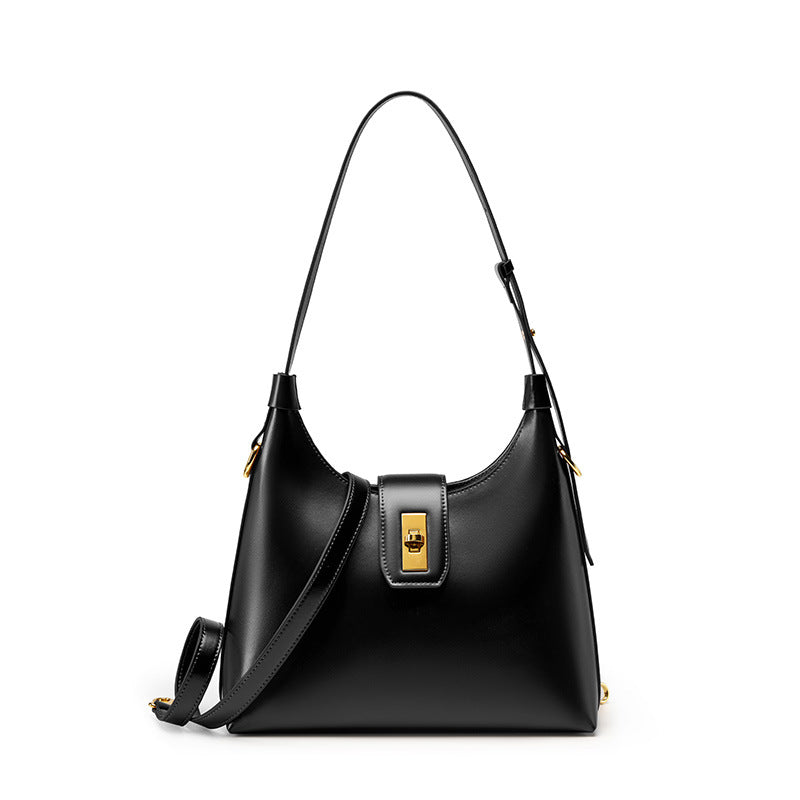 French Leather Baguette Bag