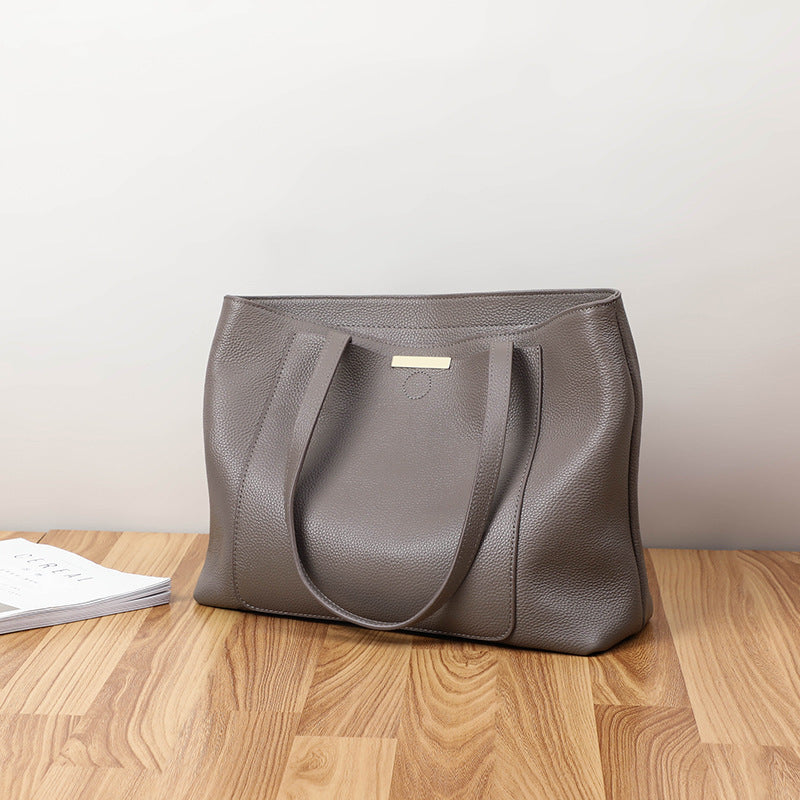 Large Capacity Leather Shoulder Bag