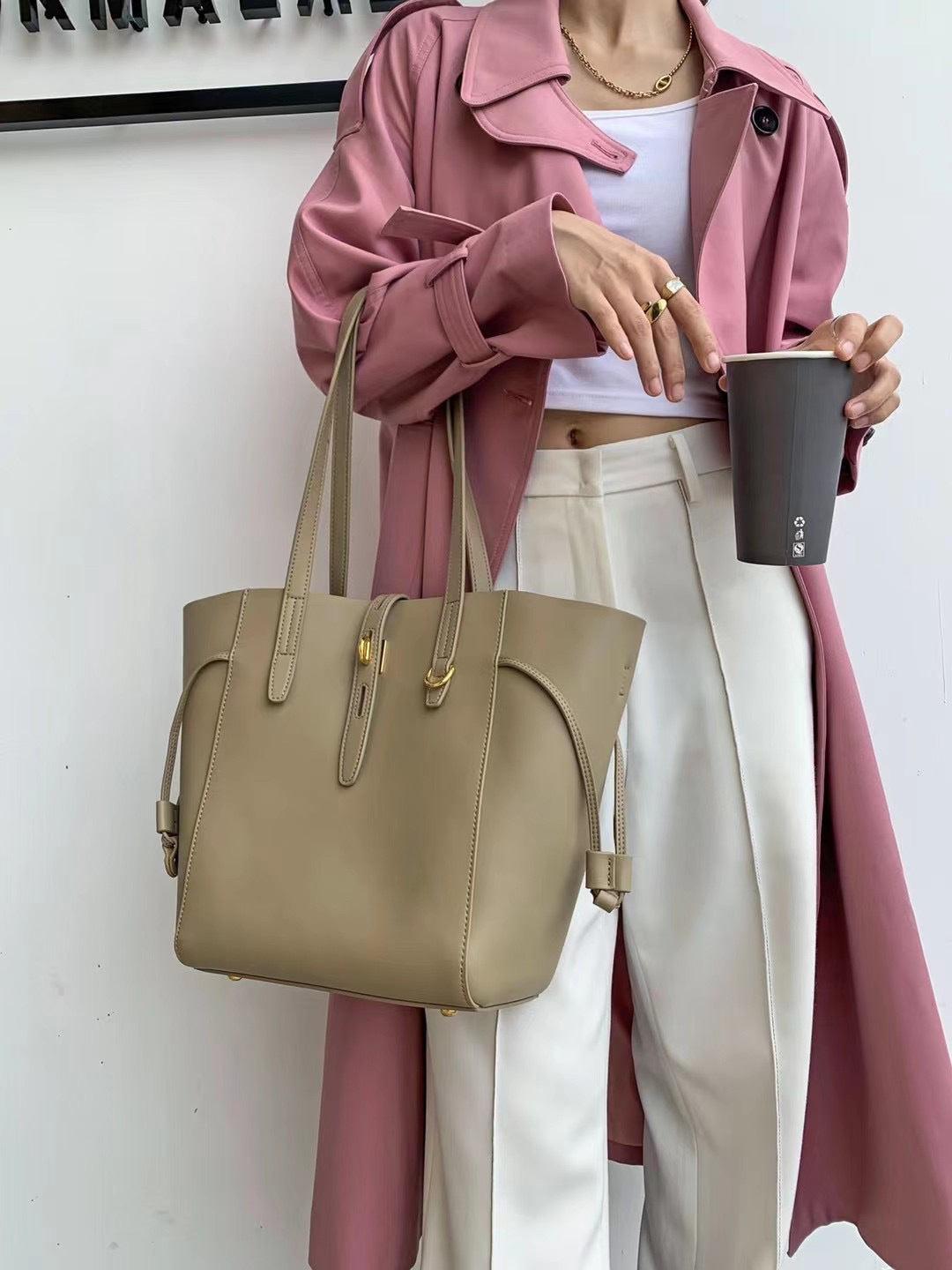 Large Capacity Leather Messenger Bag