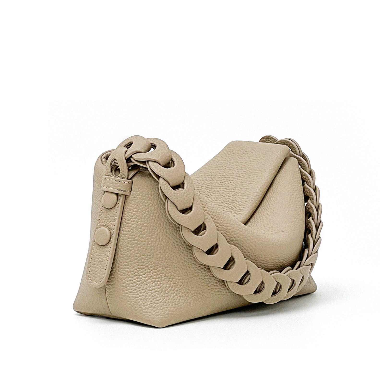 Woven Cowhide Shoulder Bag
