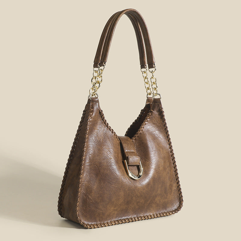 Vintage Woven Leather Bag