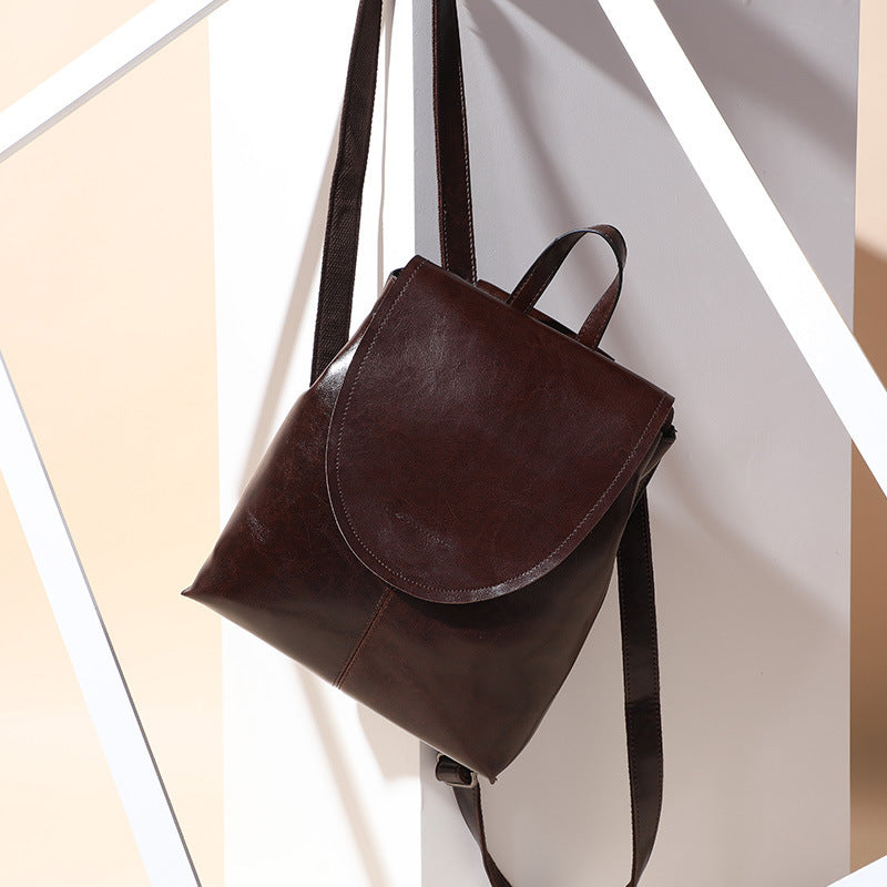 Retro Leather Backpack