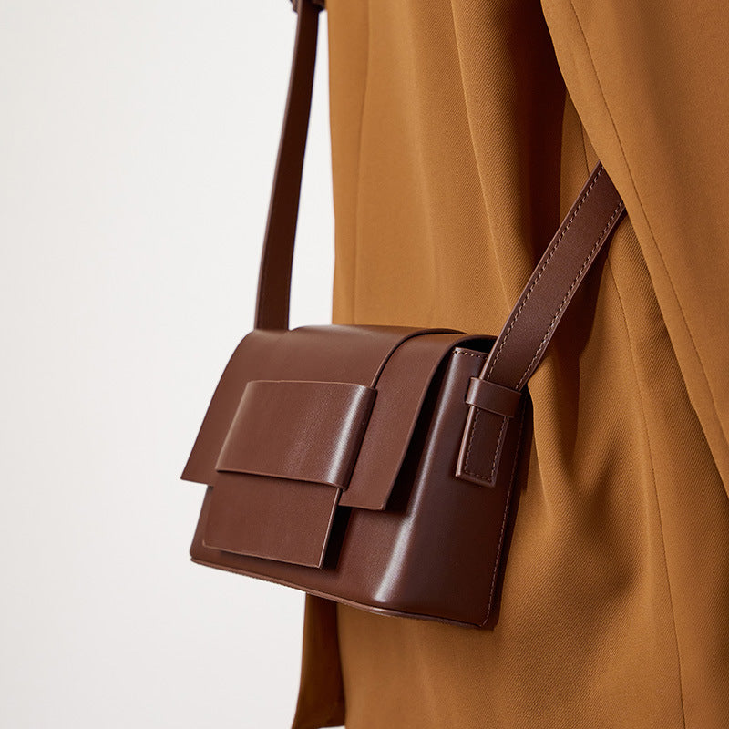 Woven Leather Square Bag