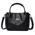 Spacious Leather Shoulder Bag