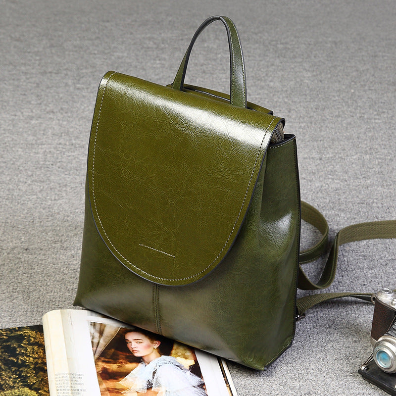 Retro Leather Backpack