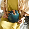 Retro Leather Bucket Bag