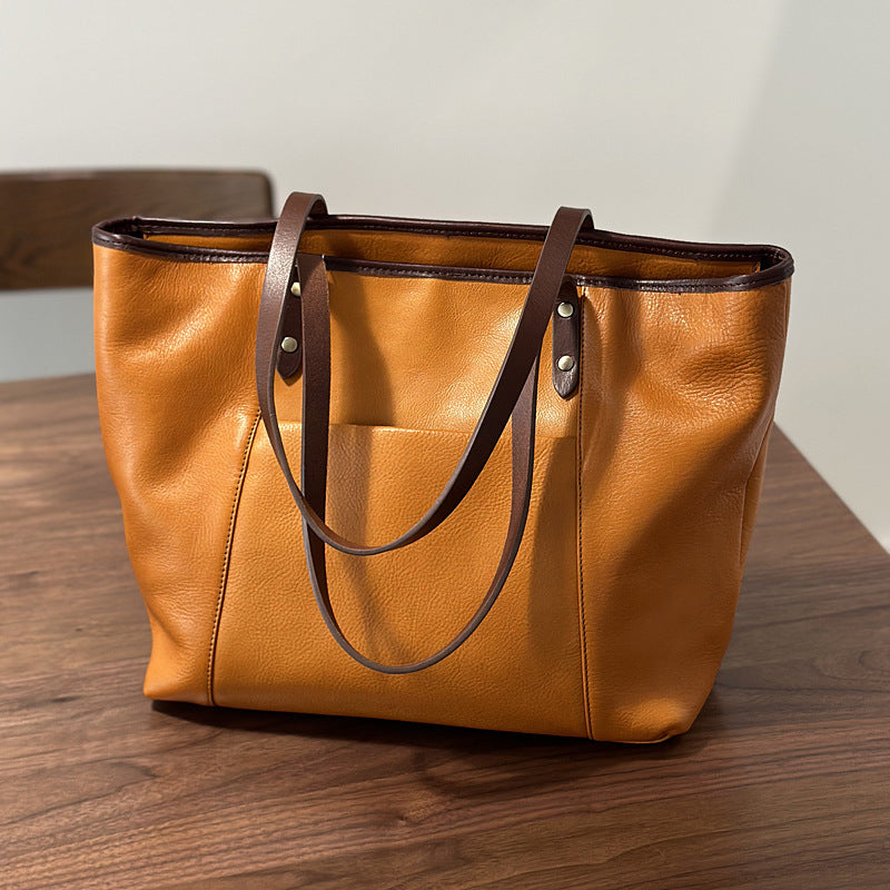 Cowhide Leather Shoulder Bag
