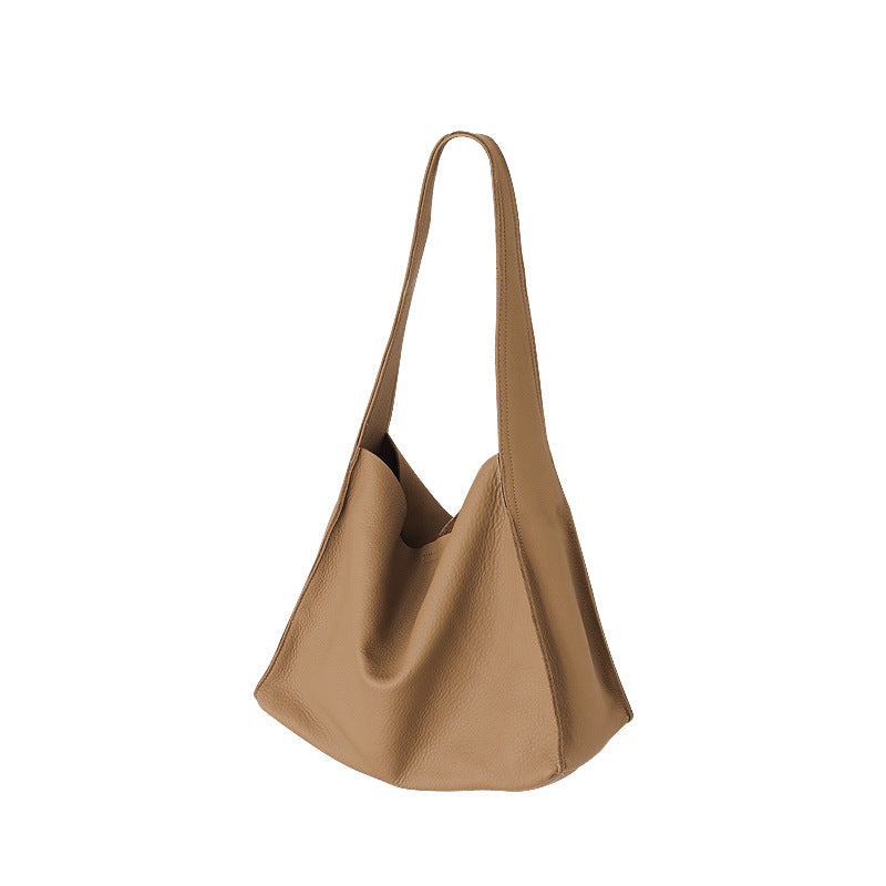 Retro Leather Bucket Bag