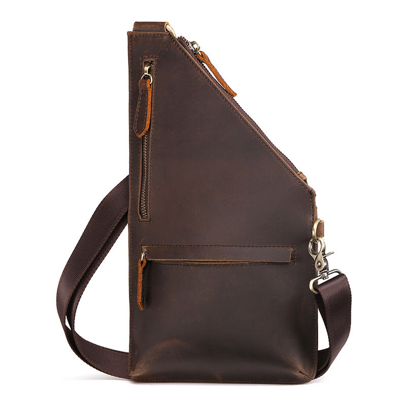 Crazy Horse Leather Chest Bag