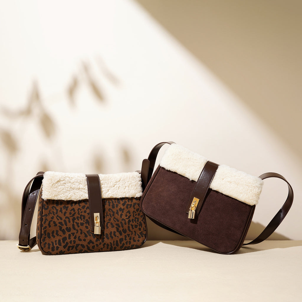 Plush Leather Messenger Bag