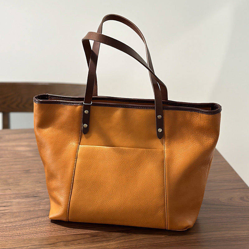 Cowhide Leather Shoulder Bag