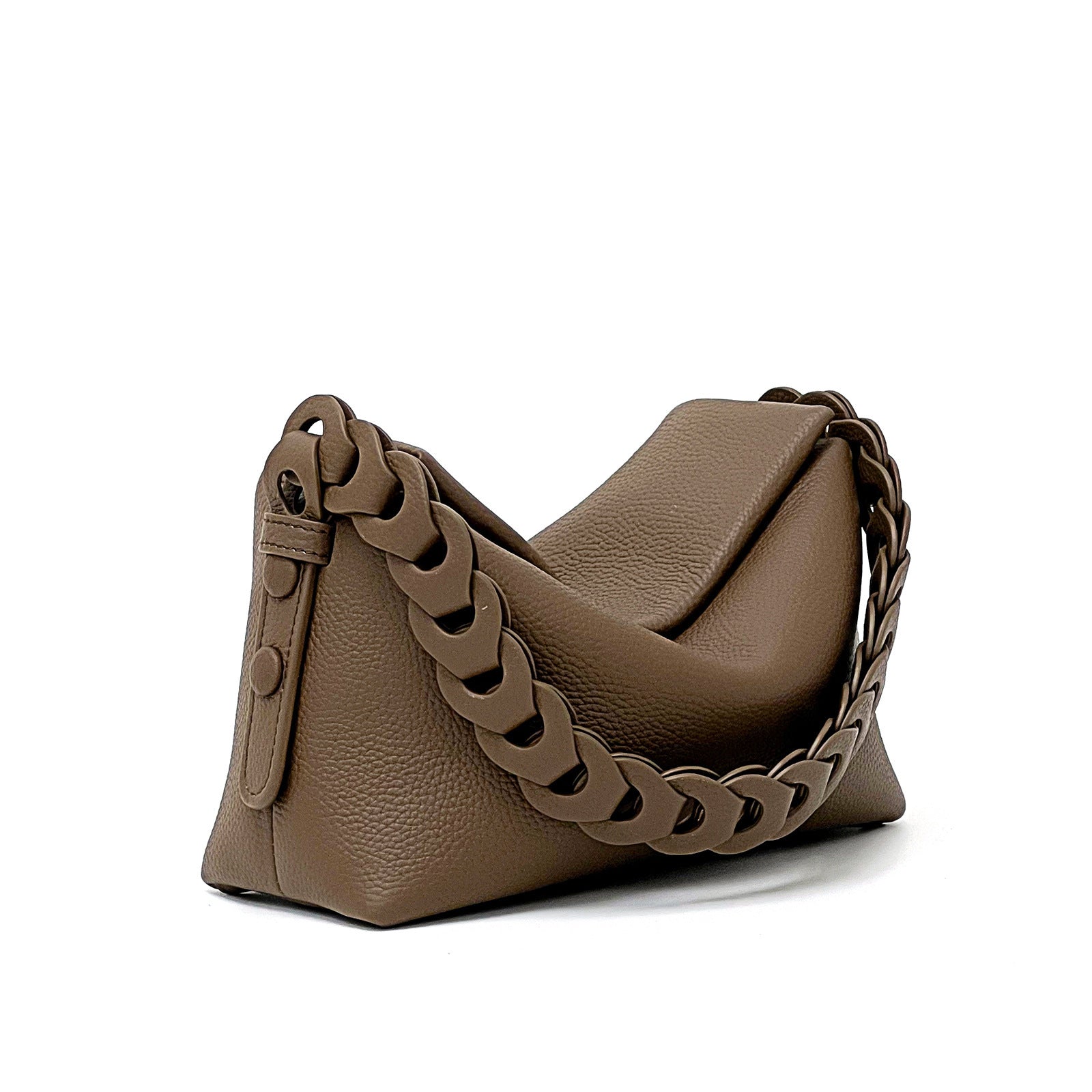 Woven Cowhide Shoulder Bag