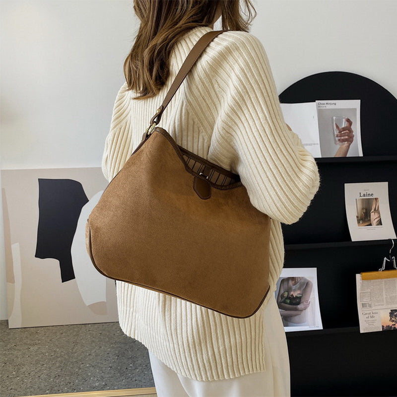 Vintage Matte Leather Tote Bag