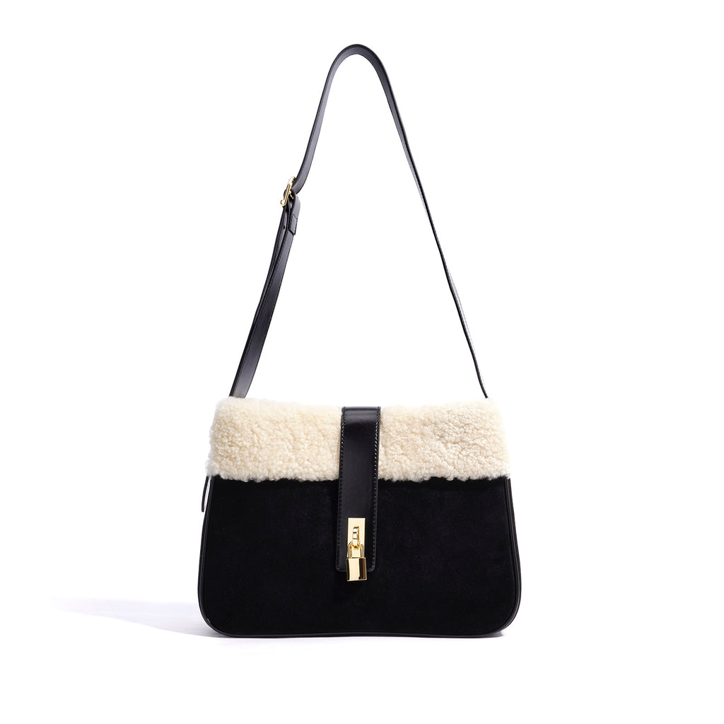 Plush Leather Messenger Bag