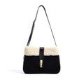 Plush Leather Messenger Bag