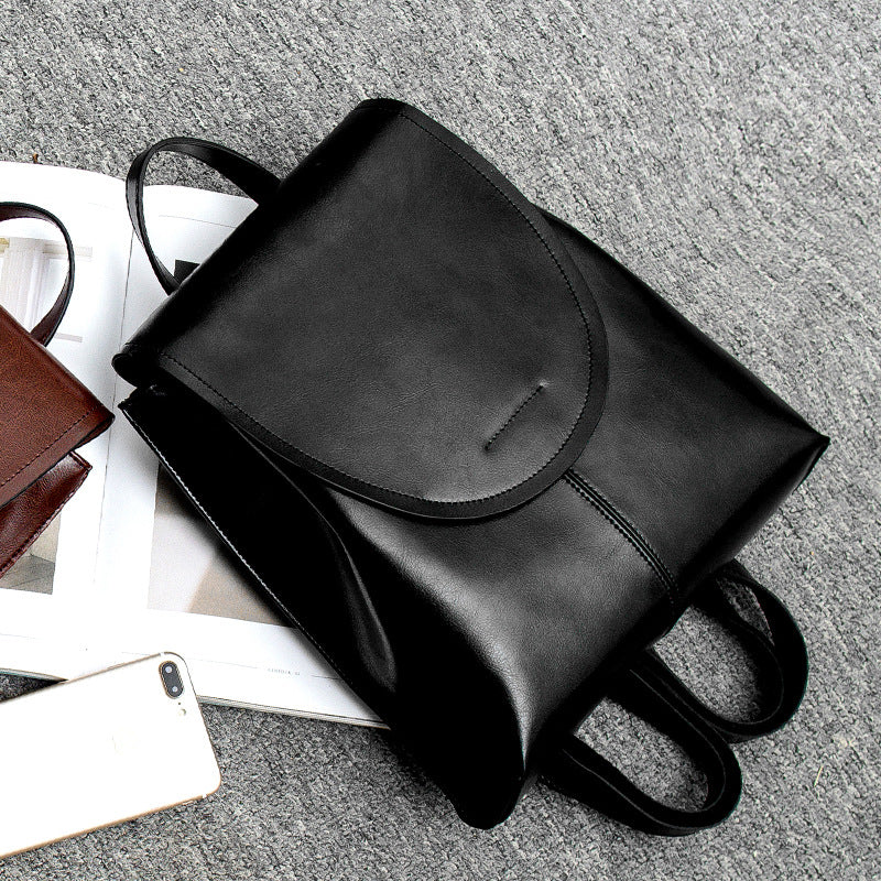 Retro Leather Backpack