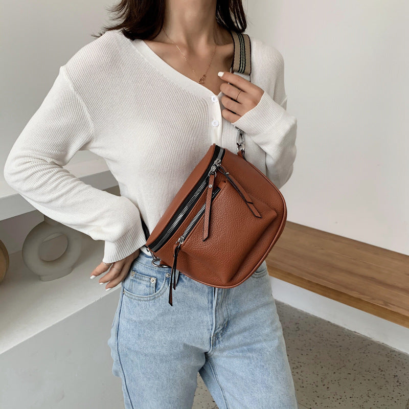 Casual Leather Saddle Bag
