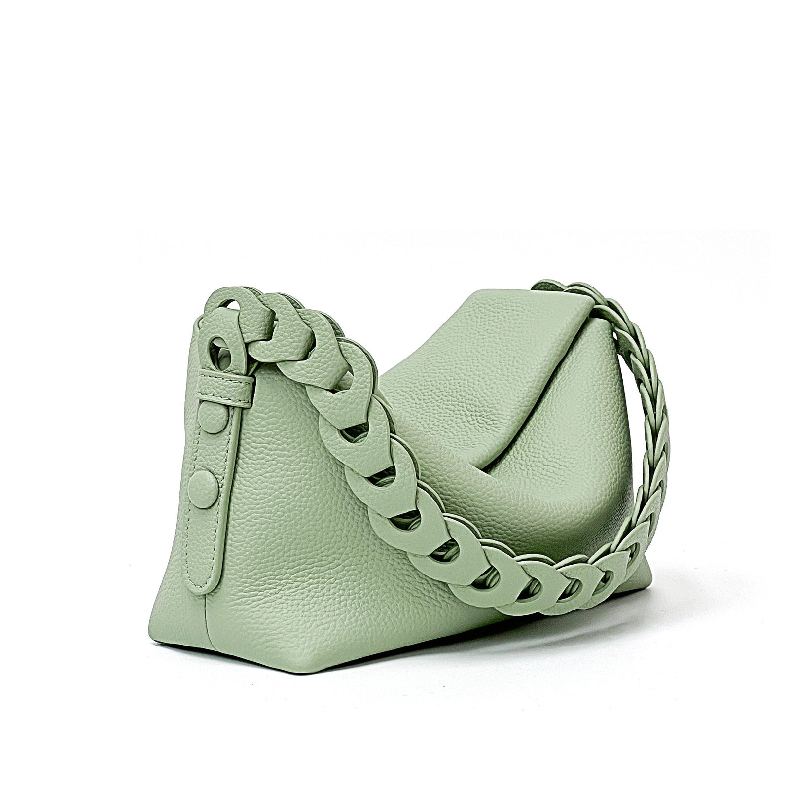 Woven Cowhide Shoulder Bag