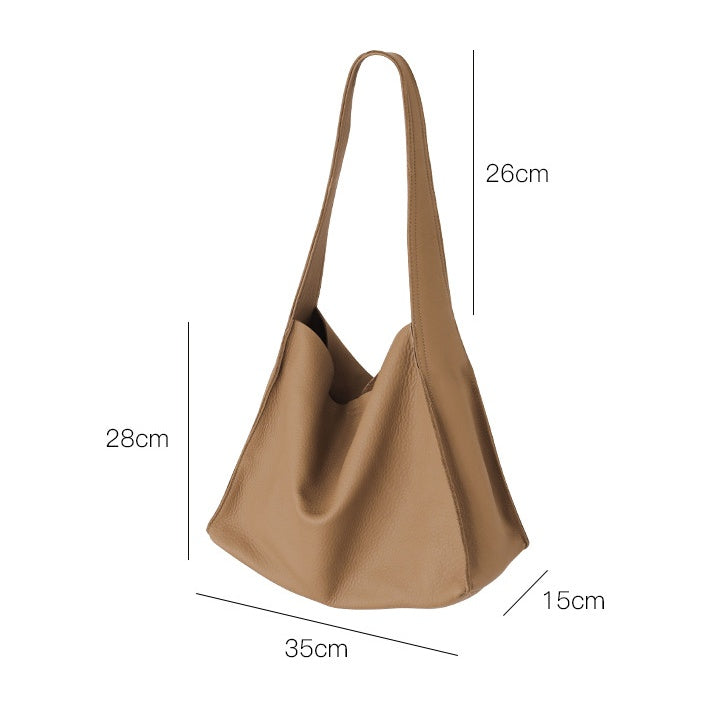 Retro Leather Bucket Bag