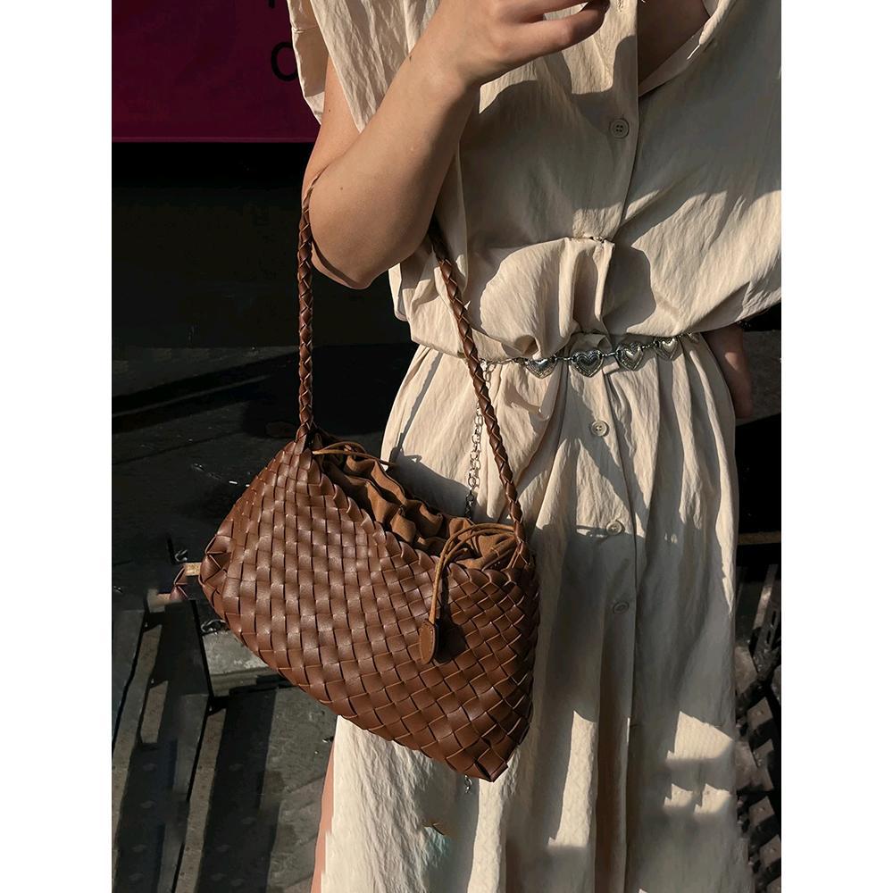 Woven Leather Bag