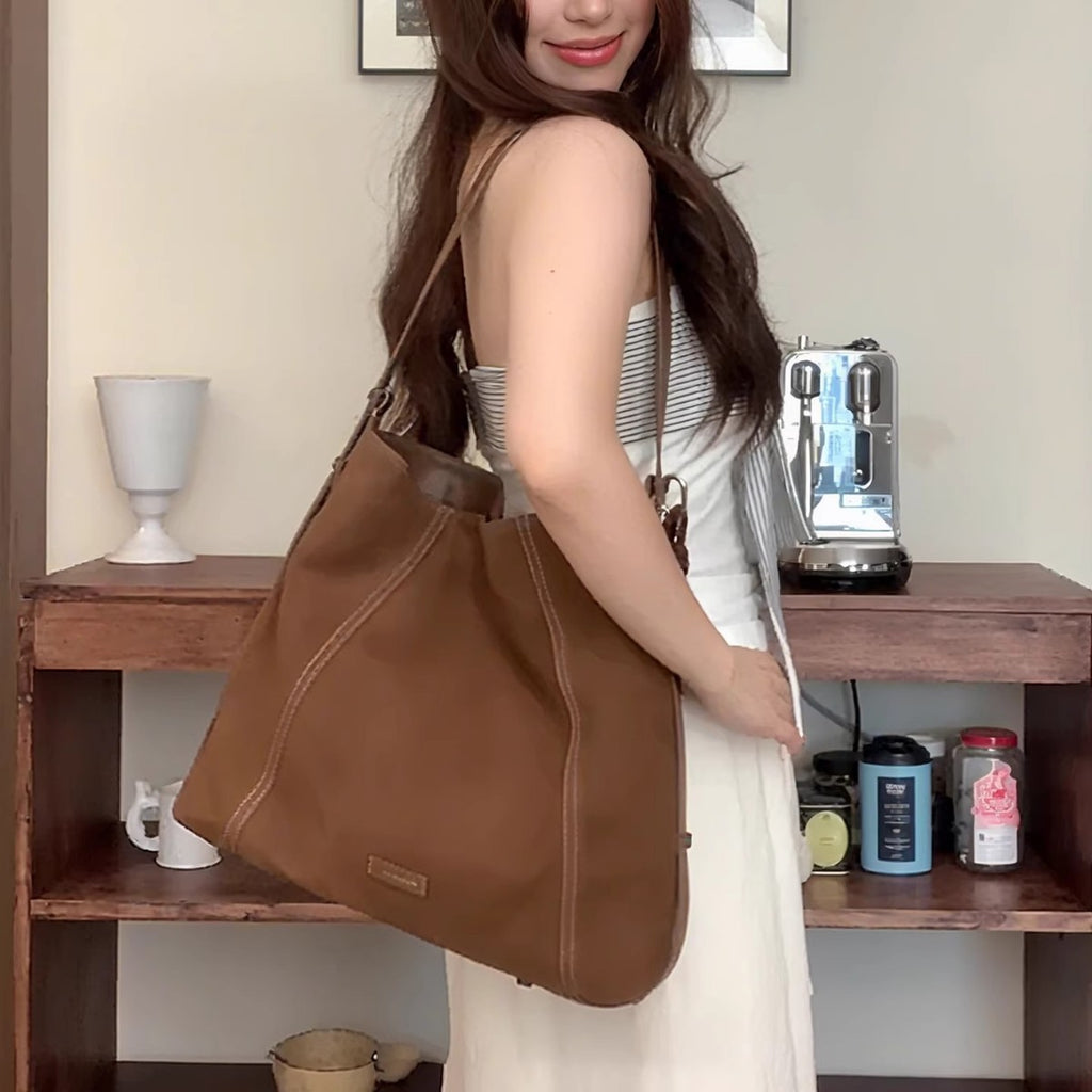Suede Messenger Bag