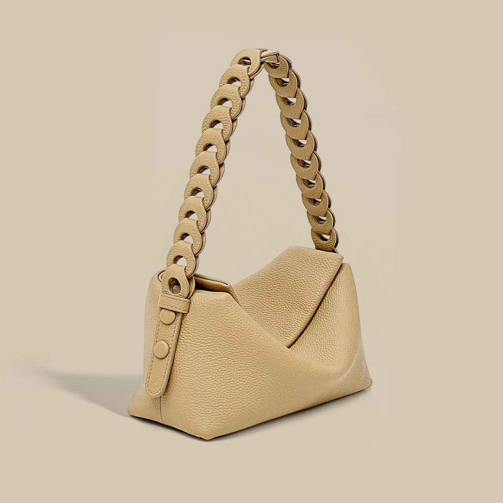 Woven Cowhide Shoulder Bag