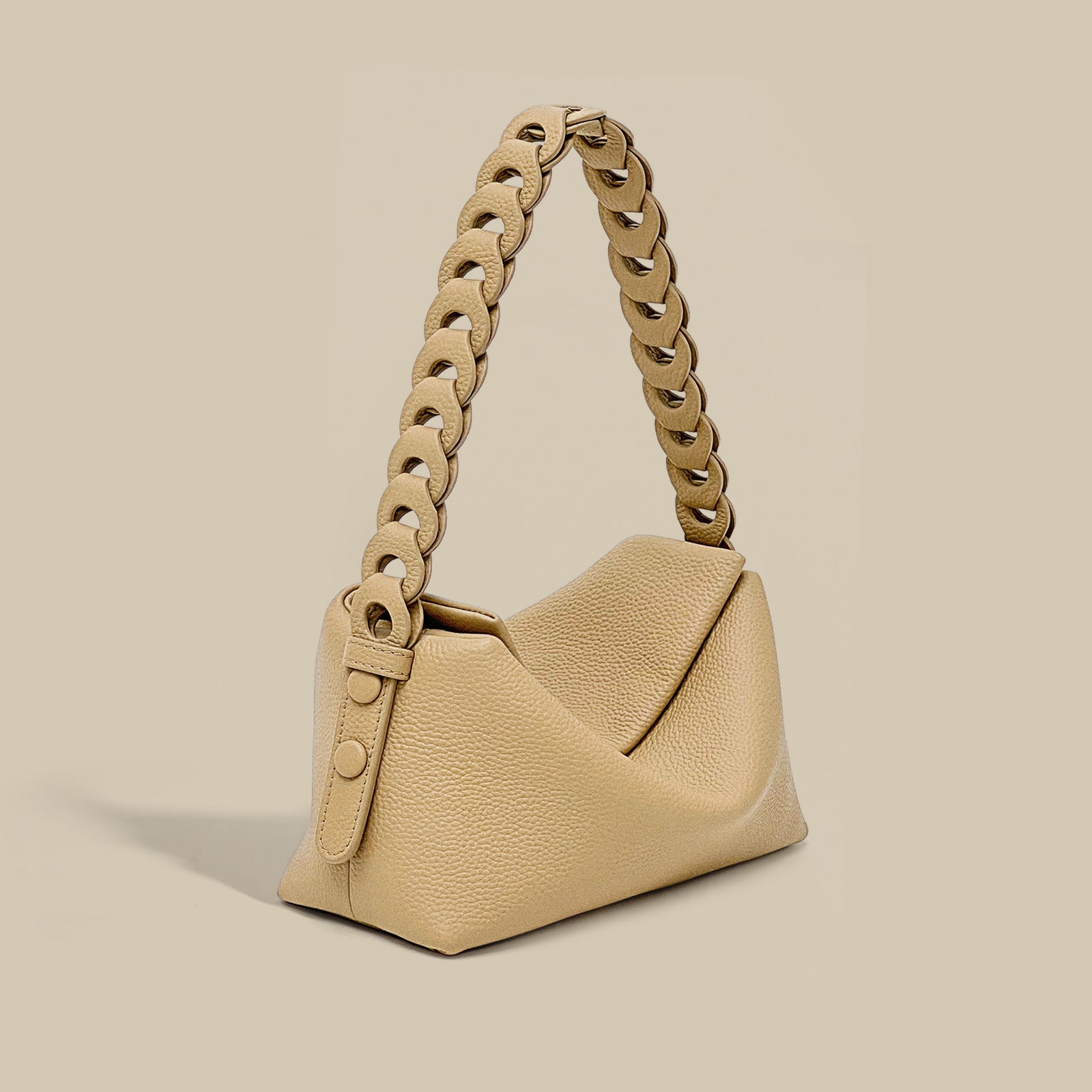 Woven Cowhide Shoulder Bag