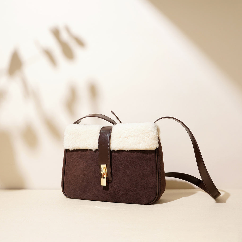 Plush Leather Messenger Bag