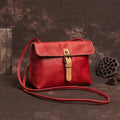 Cream Leather Shoulder Bag
